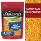 Sargento Shredded Mild Natural Cheddar Cheese, Fine Cut