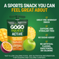 GoGo Squeez Active Energy No Sugar Added Tropical Fruit Blend Pouches, 3.9 oz (10 Pack)