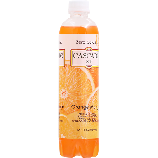 Cascade Ice Sparkling Water, Zero Calories, Orange Mango