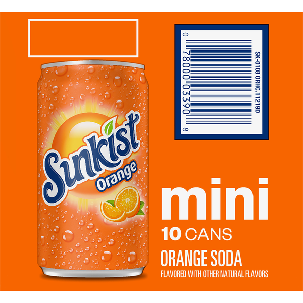 Sunkist Soda, Orange, Mini