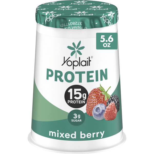 Yoplait Protein Mixed Berry Yogurt Cultured Dairy Snack Cup