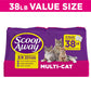 Scoop Away Multi Cat Litter, Meadow Fresh Scent, Clumping Litter Locks in Liquid and Odor