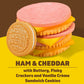 Lunchables Ham & Cheddar Cheese Cracker Stackers Snack Kit Kids Lunch with Vanilla Cookies