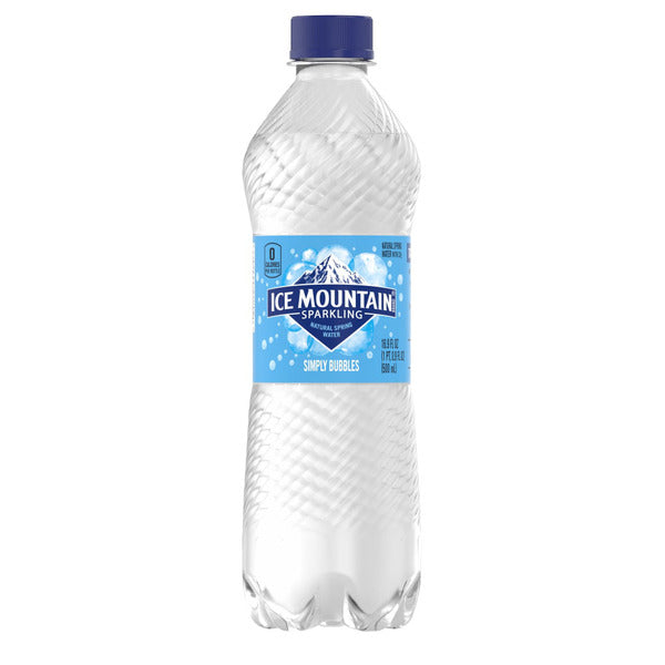 ICE MOUNTAIN Sparkling Water, Simply Bubbles, 16.9 oz. Bottle