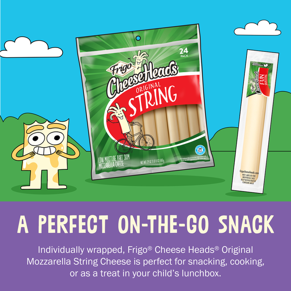 Frigo Cheese Heads Original Mozzarella String Cheese
