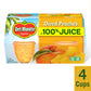Del Monte Diced Peaches in 100% Juice Plastic Fruit Cup Snacks
