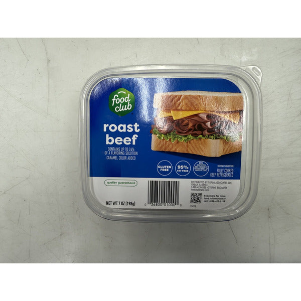 Food Club Roast Beef Tub