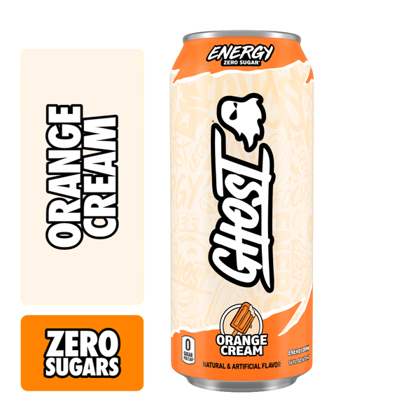 GHOST Zero Sugar Energy Drink, Orange Cream