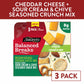 Sargento Balanced Breaks® Cheese + Crunch Mix Medium Natural Cheddar Cheese and Naturally Flavored Sour Cream & Chive Seasoned Snack Mix of Pretzels, Rye Chips, Roasted Almonds, Toasted Bread Chips, Bread Sticks Snack, 3-Pack