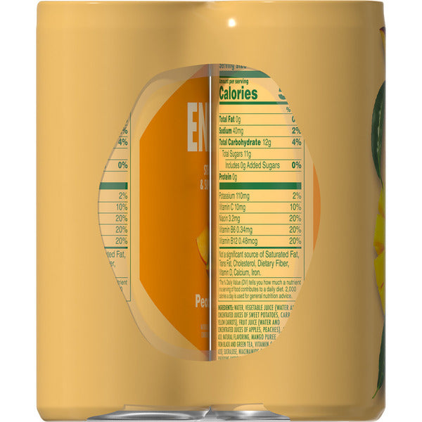 V8 Energy V-Fusion + Energy Peach Mango Vegetable & Fruit Juice