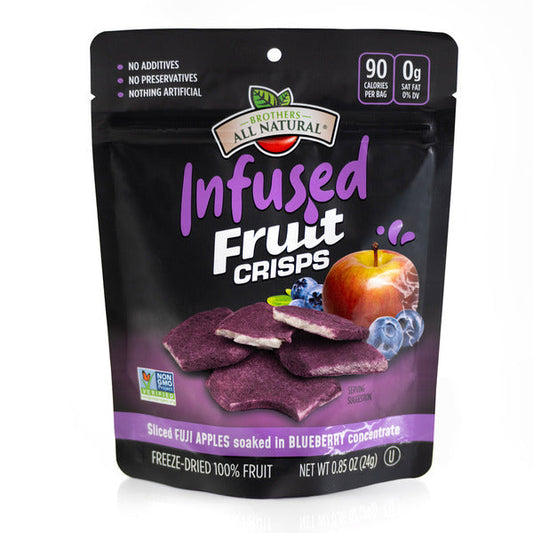 Brothers All Natural Infused Fruit Crisps Infused Blueberry Fruit Crisps