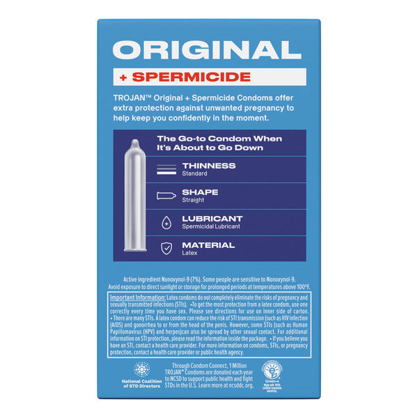 Trojan ENZ Spermicidal Lubricated Latex Condoms