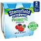 Stonyfield Organic Probiotic Wild Berry Lowfat Yogurt Smoothies
