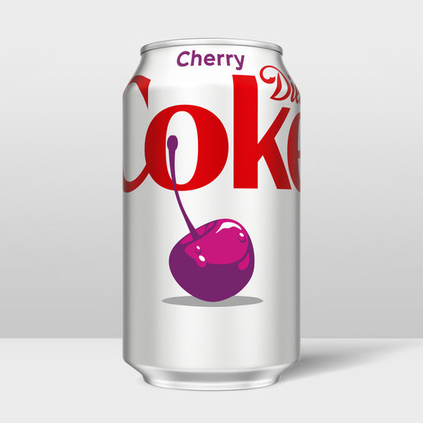 Diet Coke Cherry Cola Diet Soda Cans