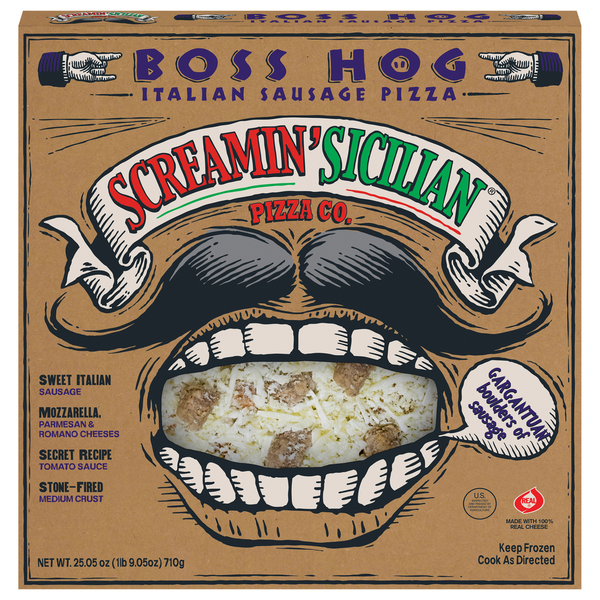 Screamin' Sicilian Pizza, Italian Sausage, Boss Hog