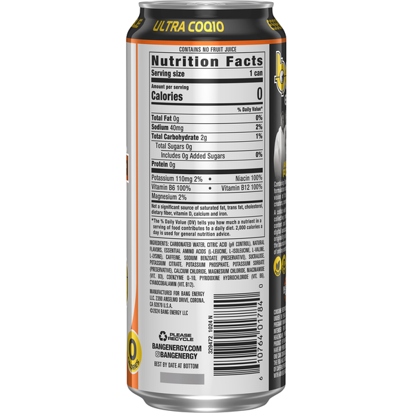 Bang Energy Any Means Orange Energy Drink