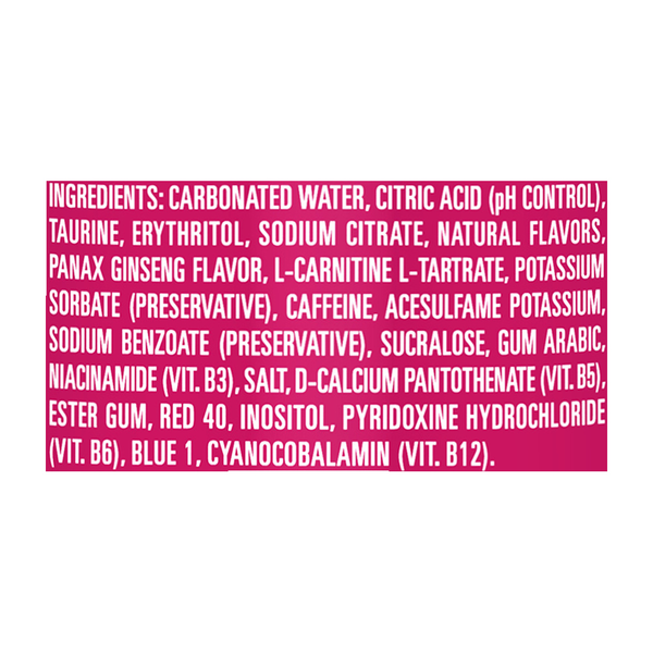 Monster Zero Sugar Punk Punch Energy Drink