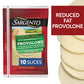 Sargento Reduced Fat Natural Provolone with Natural Smoke Flavor Sliced Cheese, 10 Slices