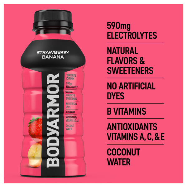 BODYARMOR Strawberry Banana Sports Drink Bottles
