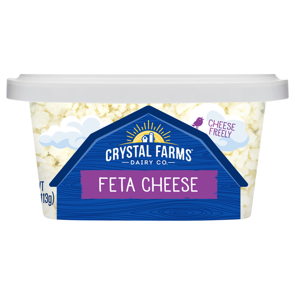 Crystal Farms Cheese, Feta, Crumbled