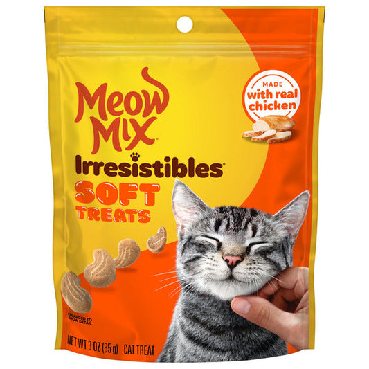 Meow Mix Irresistibles, Soft Cat Treats With White Meat Chicken