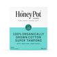 The Honey Pot Company Organic Cotton Super, BPA-Free Applicator Tampons