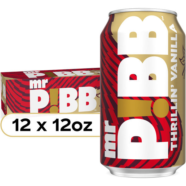 Mr. Pibb Vanilla Soda Cans