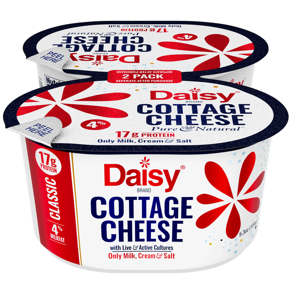 Daisy Cottage Cheese, 4% Milkfat Minimum, 2 Pack