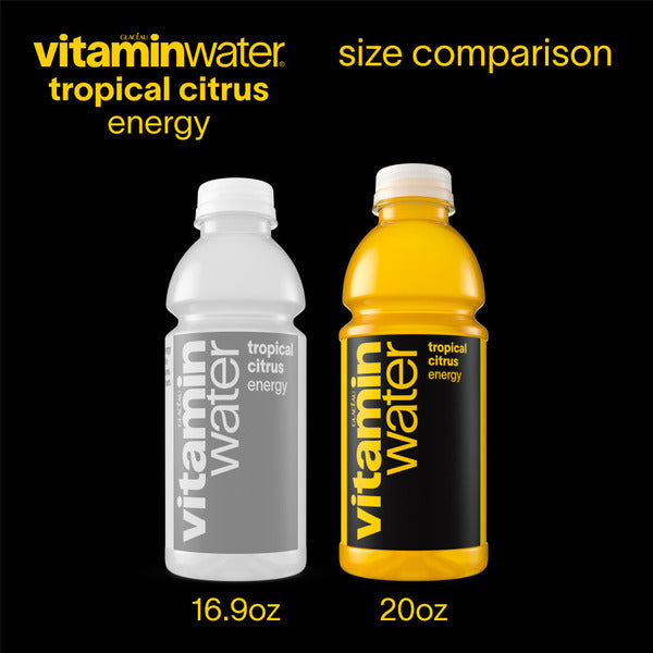 Vitaminwater Energy Tropical Citrus Flavored Water Beverage Bottle