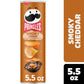 Pringles Smoky Cheddar Potato Crisps Chips, Lunch Snacks, 5.5 oz