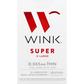 Wink Condoms, Male Latex, Super, Lubricated, Extra Large