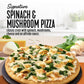 Lean Cuisine Protein Kick Spinach & Mushroom Pizza