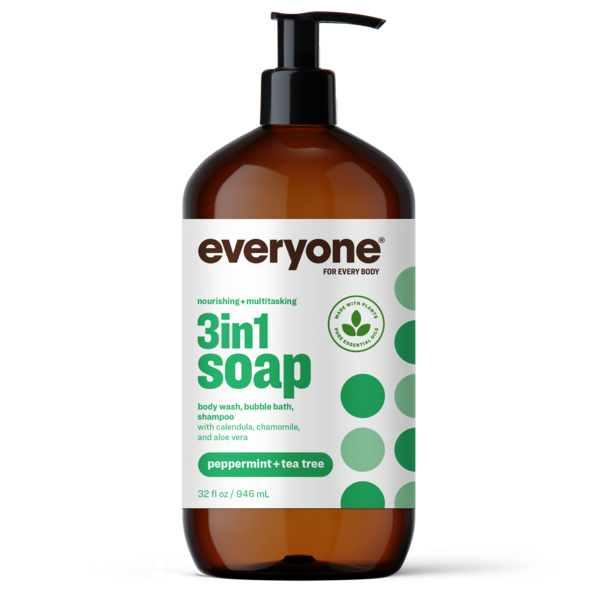 Everyone Peppermint + Tea Tree 3in1 Soap