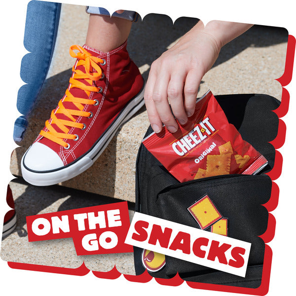 Cheez-It Original Cheese Crackers, Baked Snack Crackers, Single Serve, 20 Count