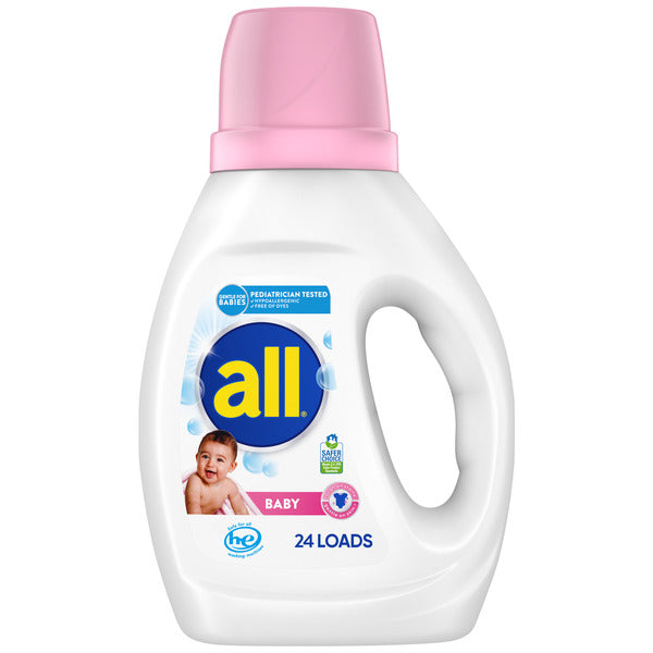 All Liquid Laundry Detergent, Baby, 30 Ounce, 24 Loads