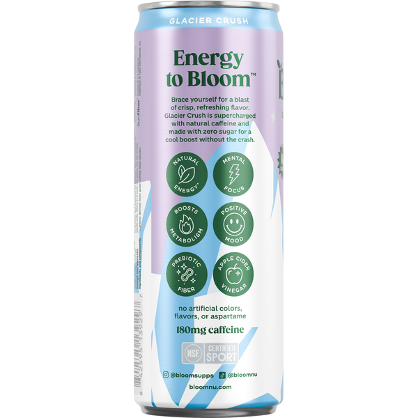 Bloom Sparkling Glacier Crush Energy Drink