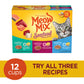 Meow Mix Seafood Favorites Chunks in Gravy Variety Pack Cat Food, 12 Cups