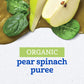 Gerber Stage 2 Baby Food Organic Pear Spinach Puree Pouch