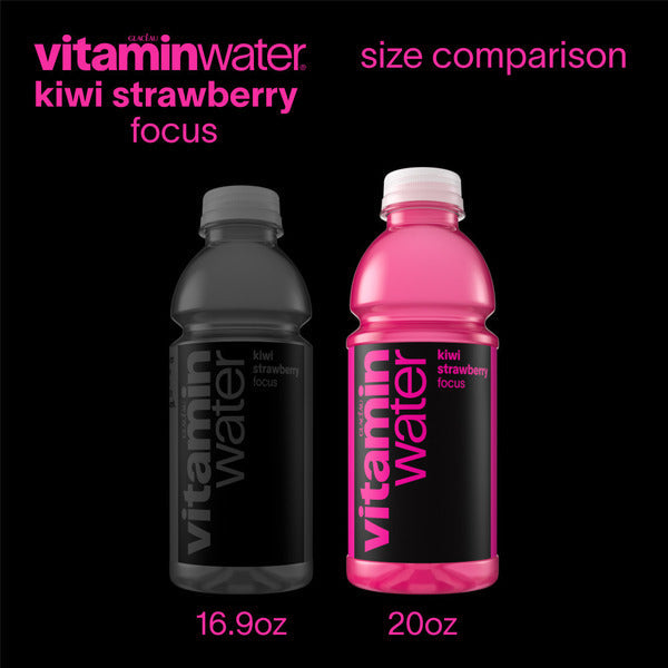 Vitaminwater Focus Kiwi Strawberry Flavored Water Beverage Bottle