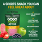 GoGo Squeez Active Energy No Sugar Added Tropical Fruit Blend Pouches, 3.9 oz (4 Pack)