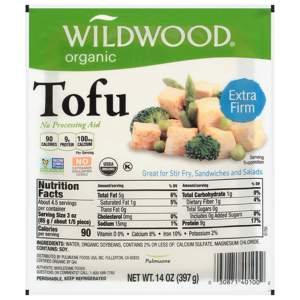 Wildwood Extra Firm Organic Tofu