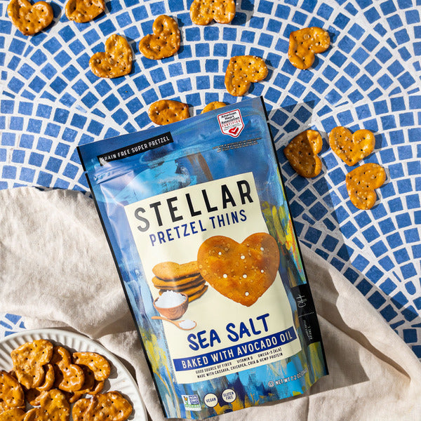 Stellar Snacks Sea Salt, Gluten Free Pretzel Thins