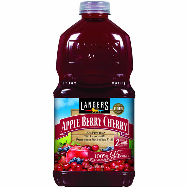 Langers 100%, Apple Berry Cherry Juice