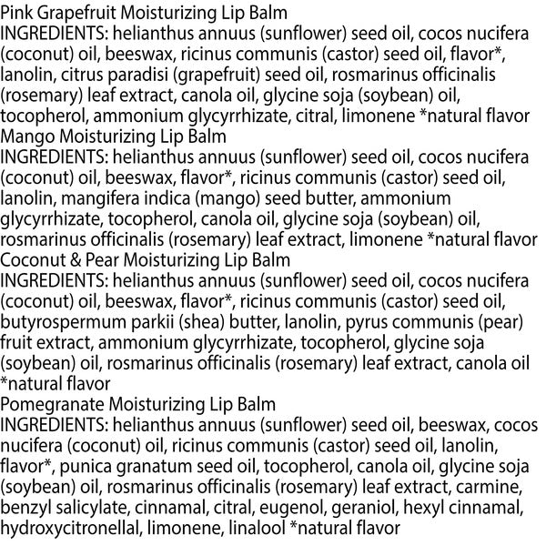 Burt's Bees Superfruit Moisturizing Lip Balms Variety Pack
