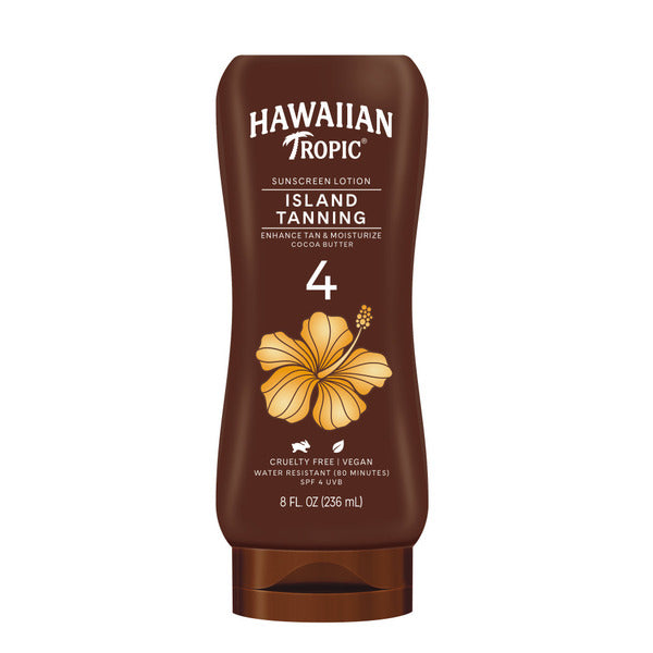 Hawaiian Tropic Island Tanning SPF 4 Sunscreen Lotion