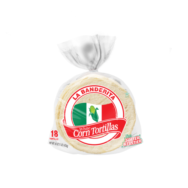 La Banderita Corn Tortillas, White