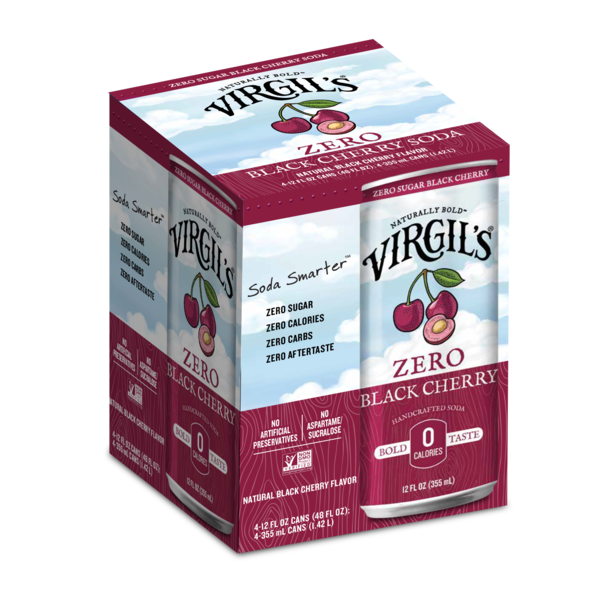 Virgil's Zero Sugar Black Cherry Soda