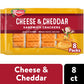 Keebler Cheese and Cheddar Sandwich Crackers, Lunch Snacks, 8 Count