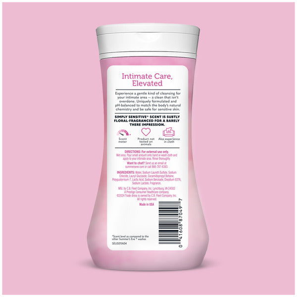 Summer's Eve Feminine Cleansing Wash, Simply Sensitive