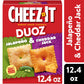 Cheez-It DUOZ Jalapeño and Cheddar Jack Baked Snack Crackers, Lunch Snacks, 12.4 oz